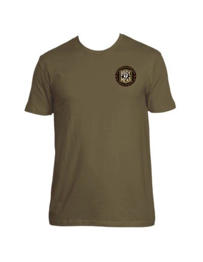 COMMISSIONED SEAL Mens Christian T Shirt  Front Tan