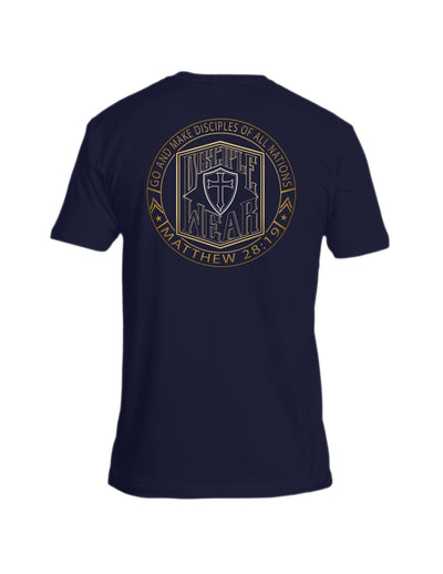 COMMISSIONED SEAL Mens Christian T Shirt Black Navy