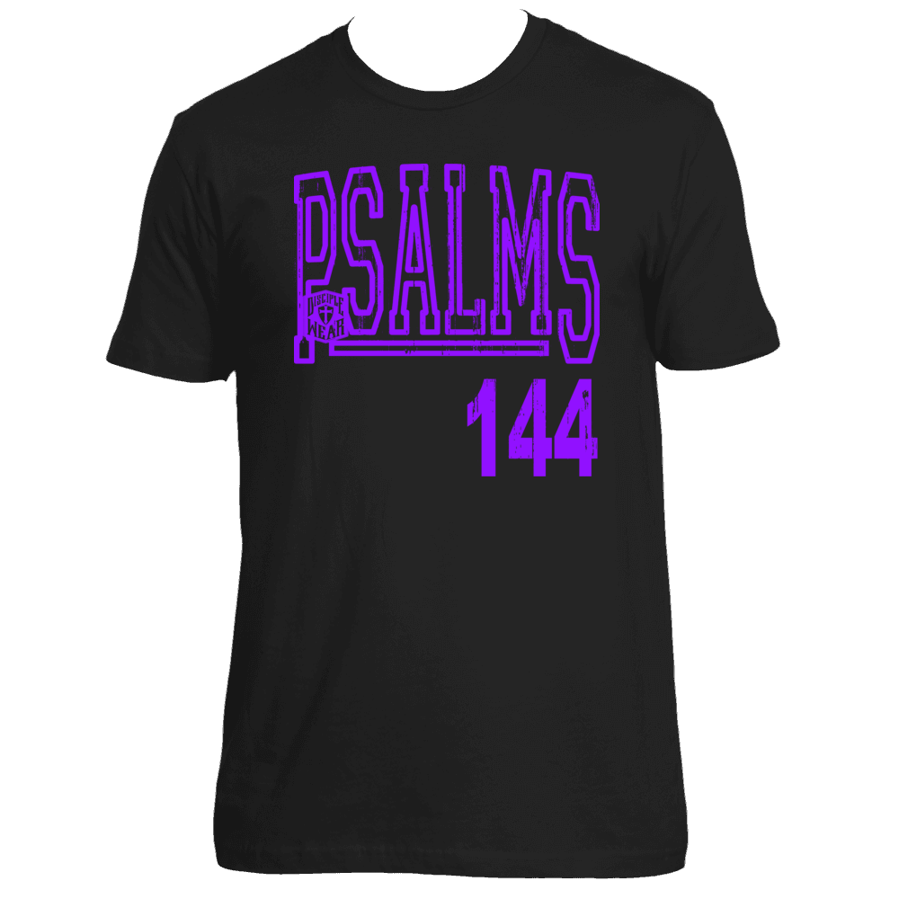 PSALMS 144-BLACK SHIRT DESIGNS